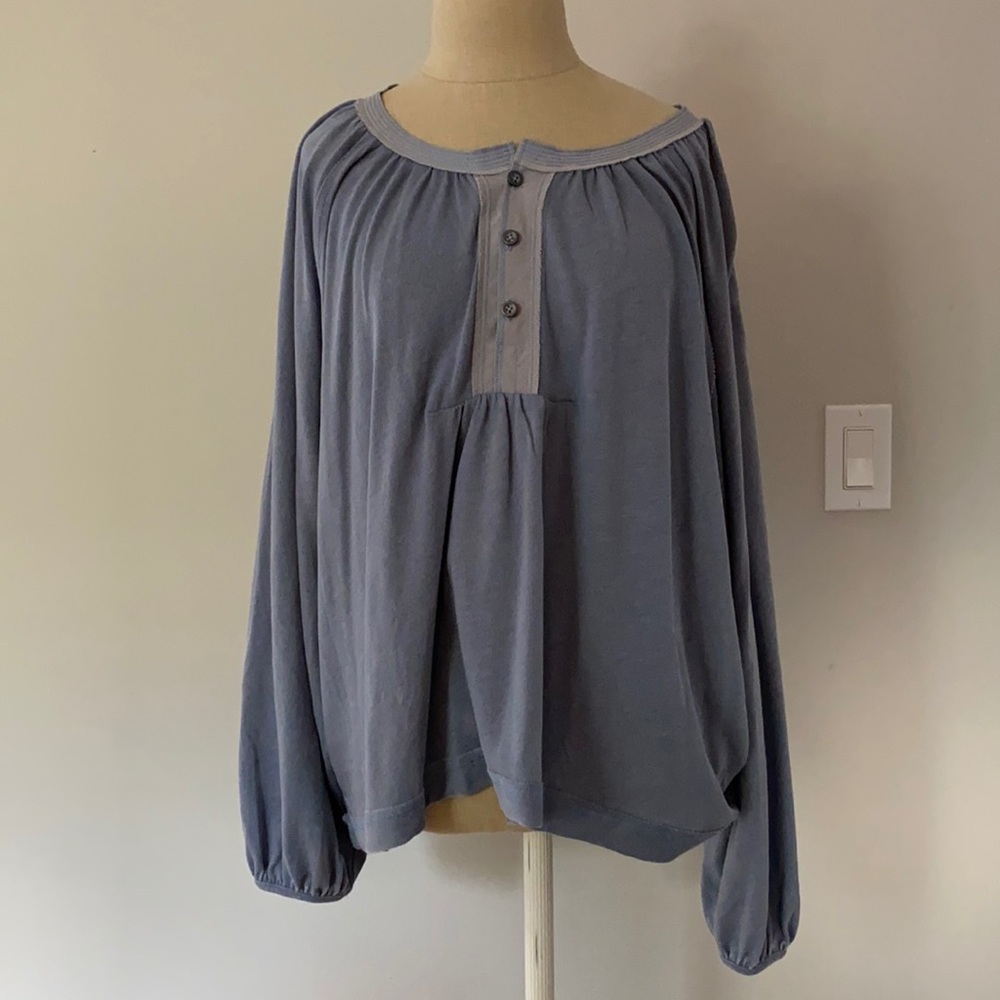 Free People blue tunic NWT S